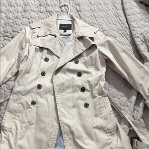Banana Republic Beige Double-Breasted Trench Coat